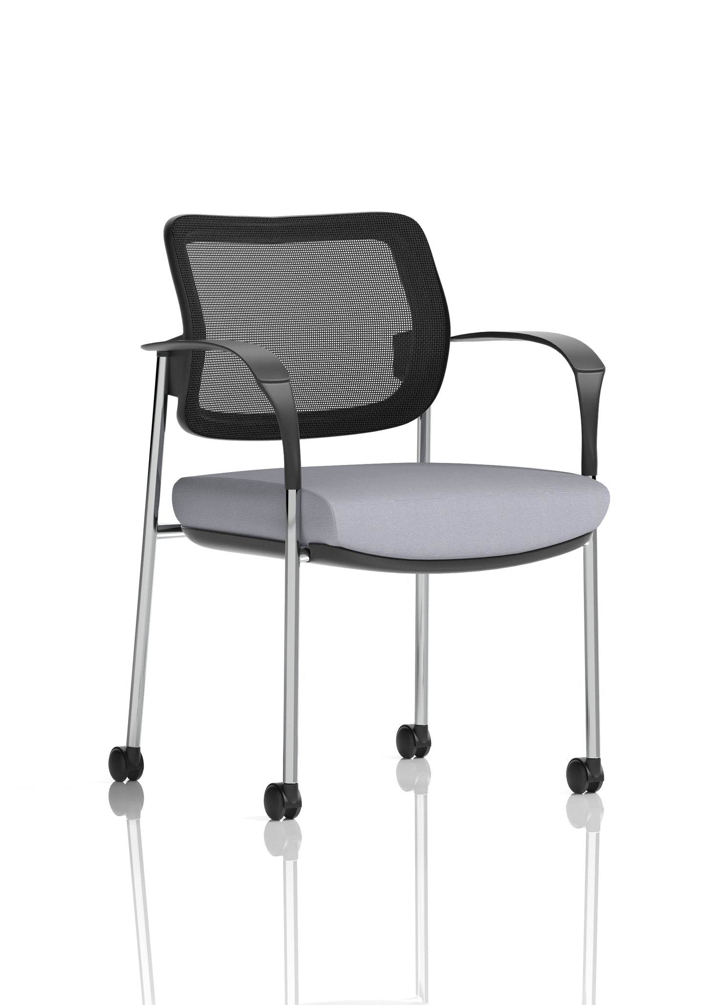 Brunswick Deluxe Medium Back Visitor Office Chair with Arms with Castors