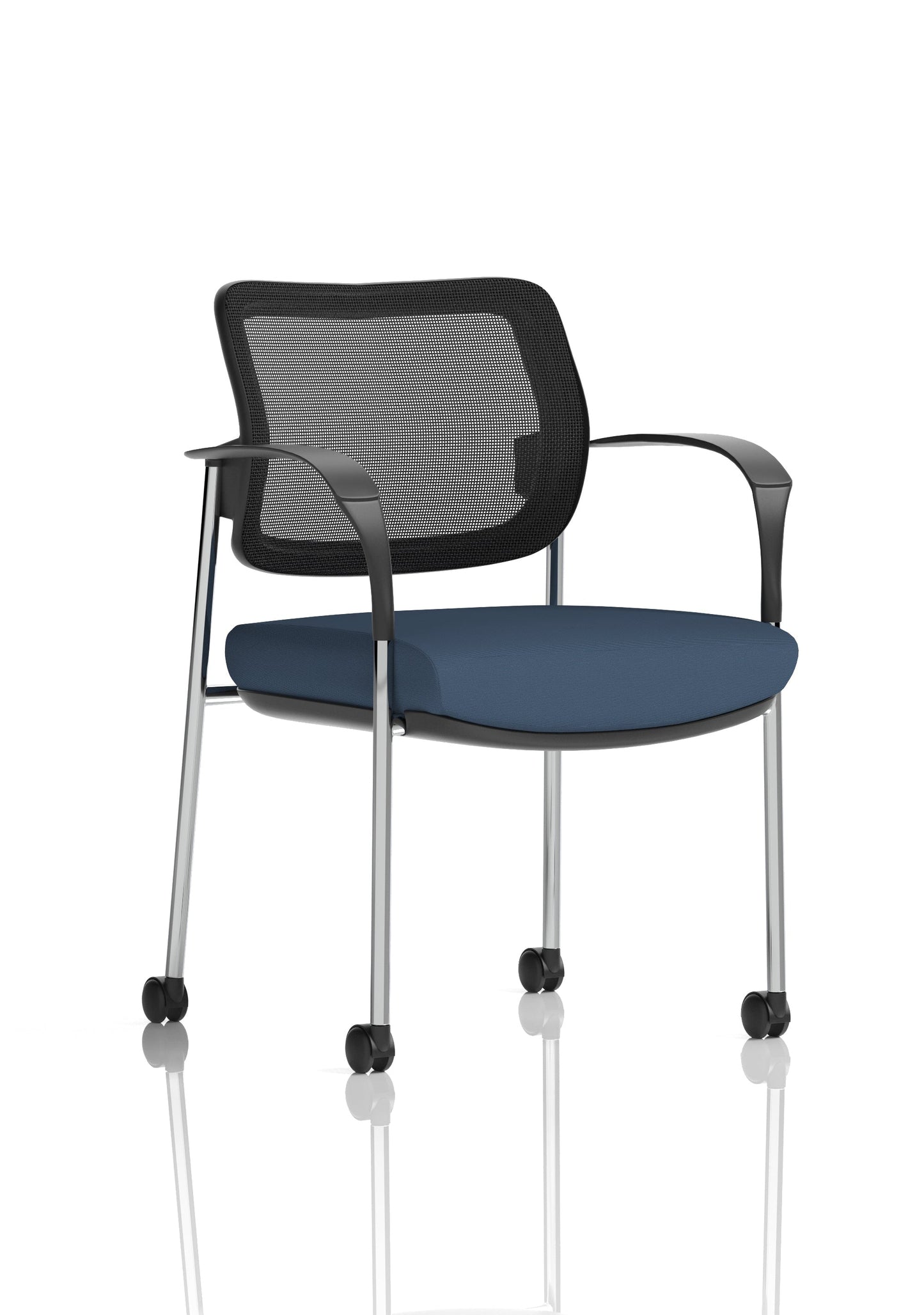 Brunswick Deluxe Medium Back Visitor Office Chair with Arms with Castors