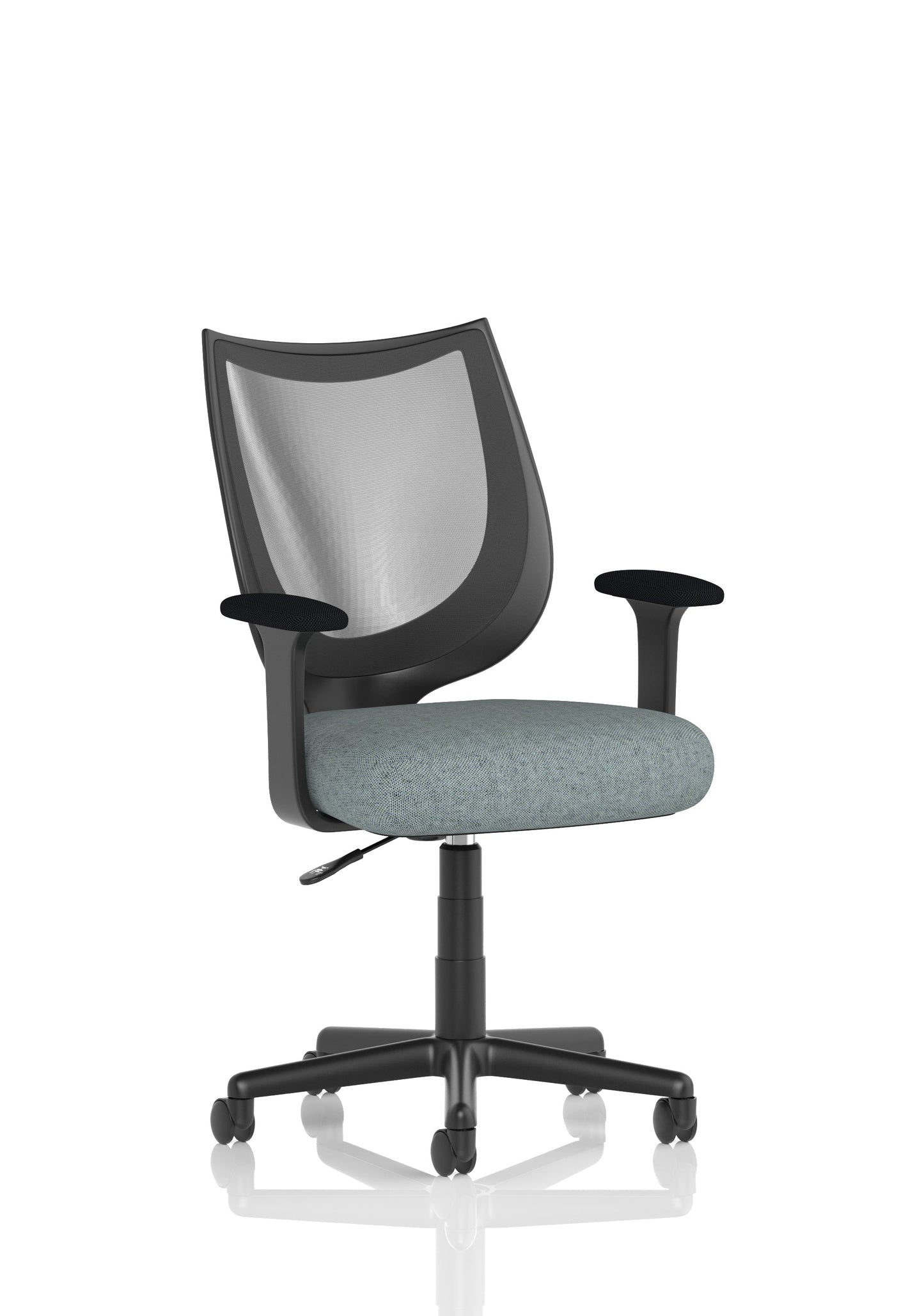 Camden Medium Back Black Mesh Task Operator Office Chair With Arms