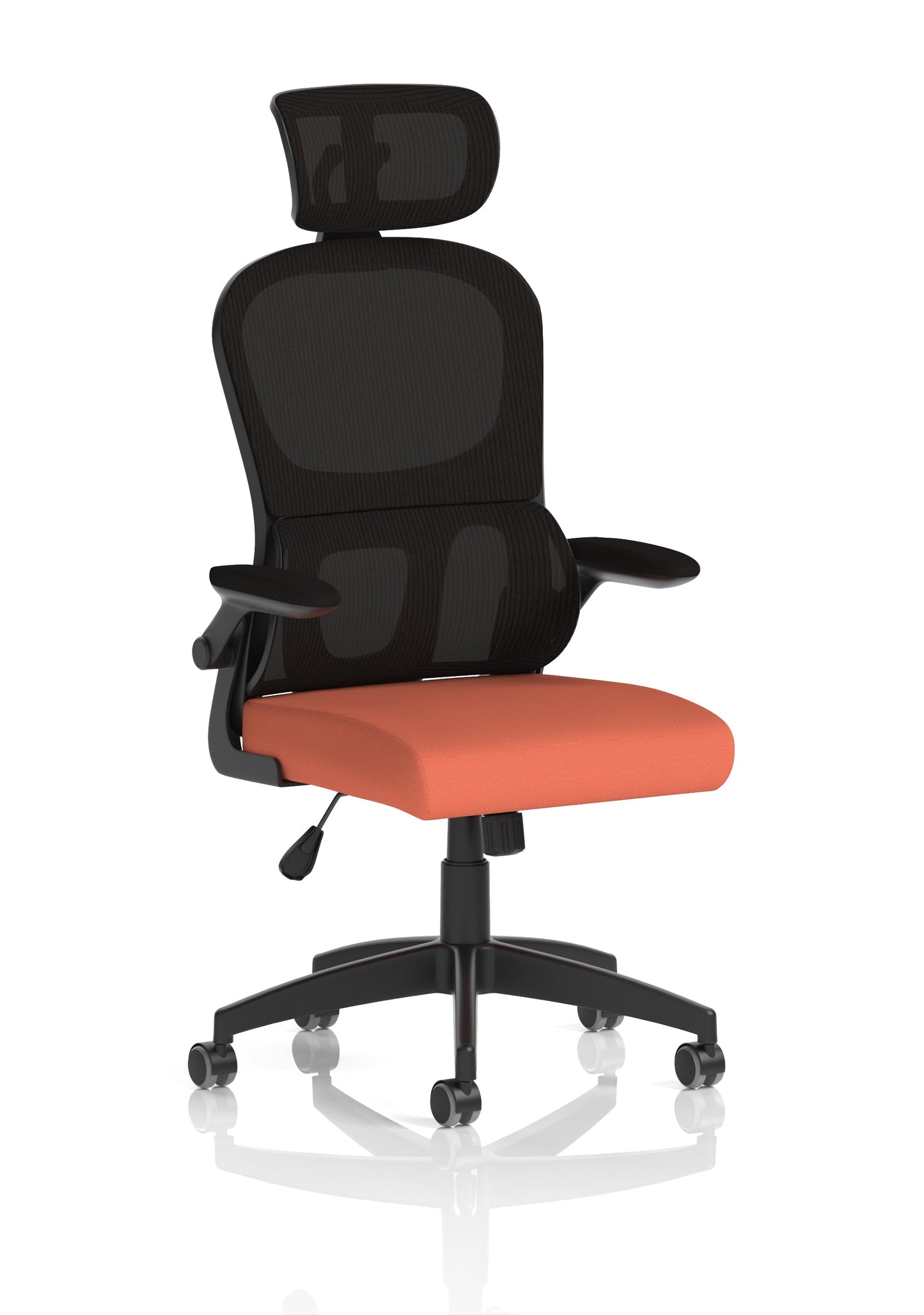 Iris Task Operator Mesh Back Fabric Seat With Headrest