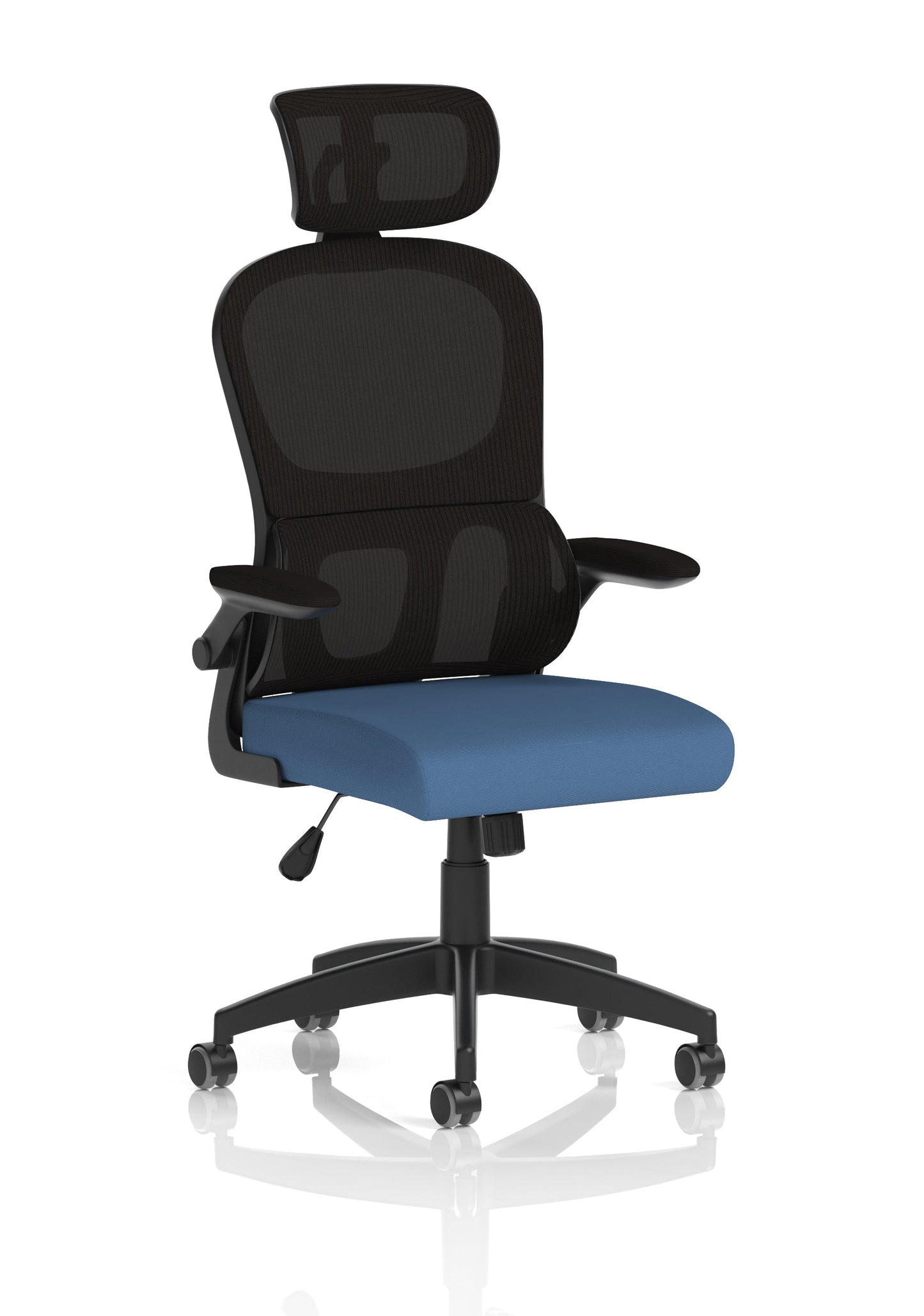Iris Task Operator Mesh Back Fabric Seat With Headrest