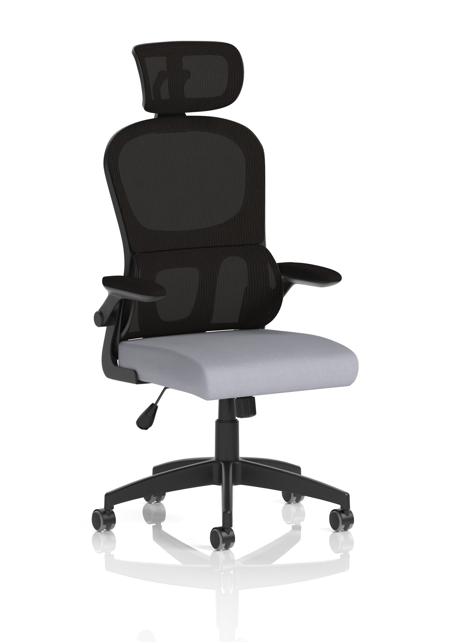 Iris Task Operator Mesh Back Fabric Seat With Headrest