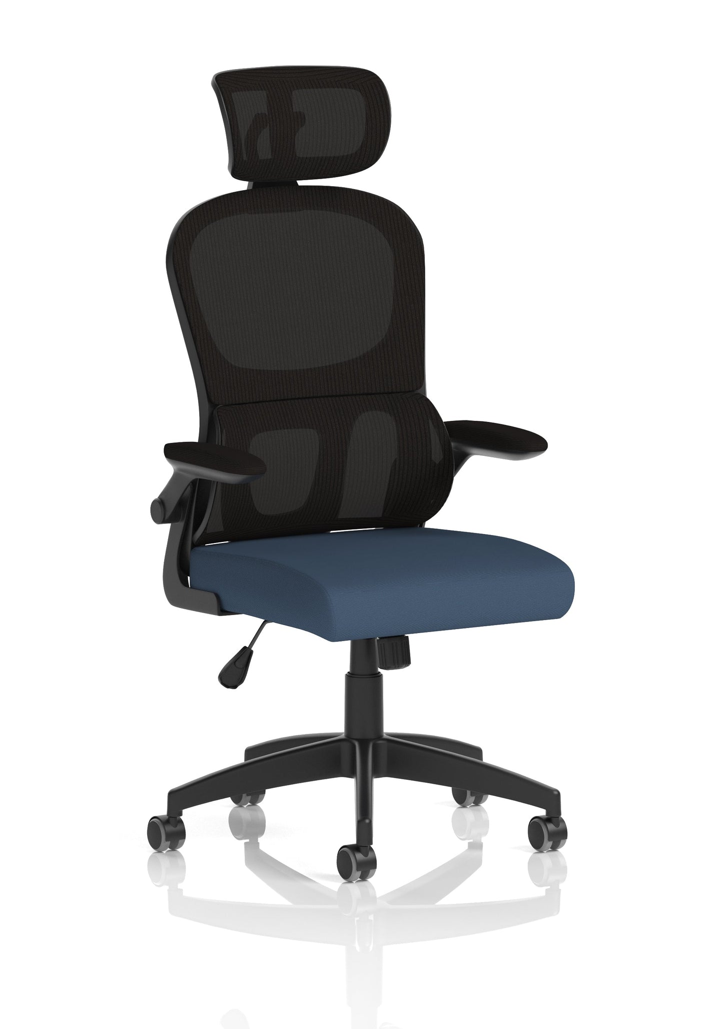 Iris Task Operator Mesh Back Fabric Seat With Headrest