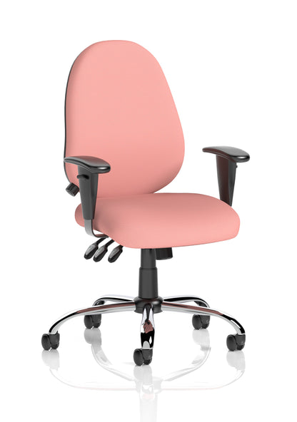 Lisbon Medium Back Task Operator Office Chair with Height Adjustable Arms