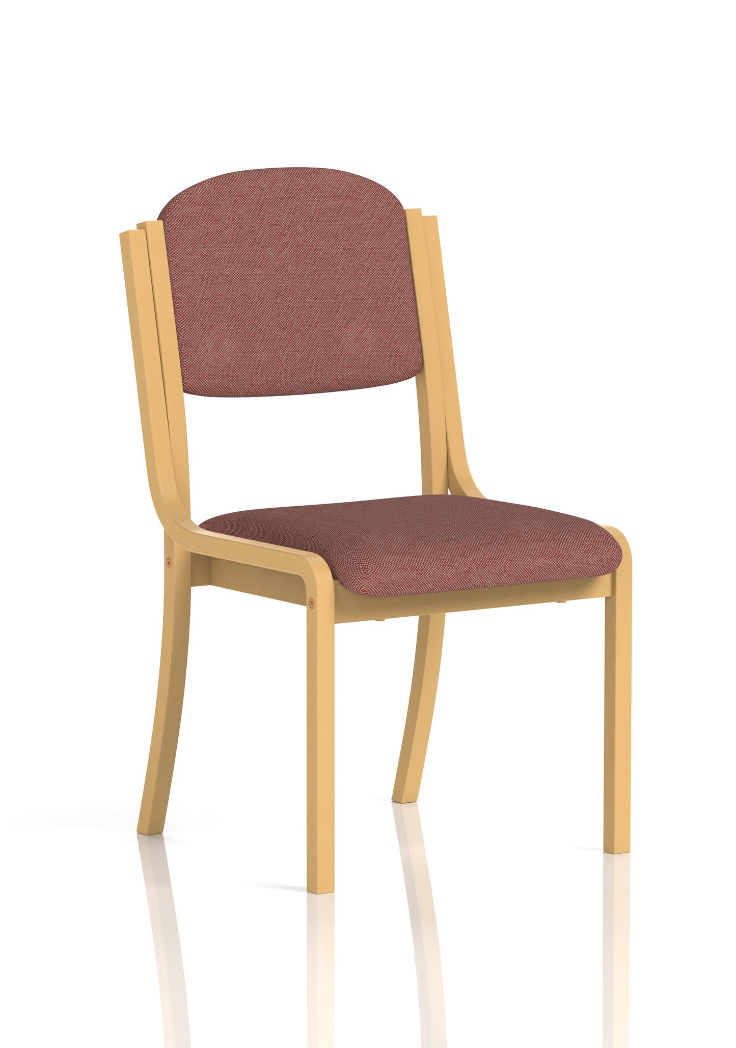 Madrid Wooden Frame Visitor Chair with Arms