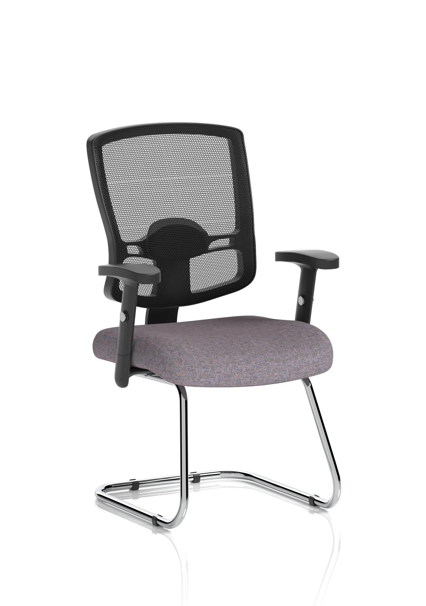 Portland Mesh Back Cantilever Visitor Chair with Arms