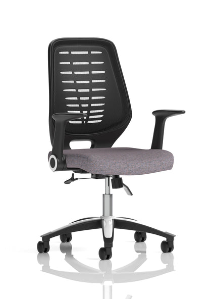 Relay Medium Mesh Back Task Operator Office Chair with Arms