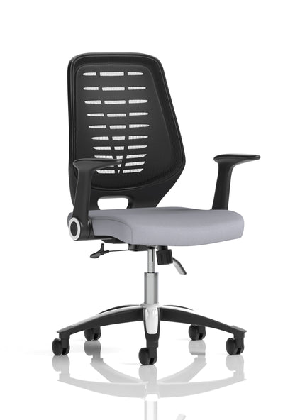 Relay Medium Mesh Back Task Operator Office Chair with Arms