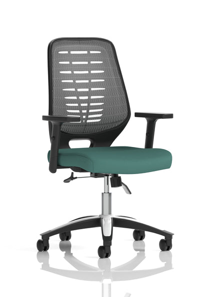 Relay Medium Mesh Back Task Operator Office Chair with Arms