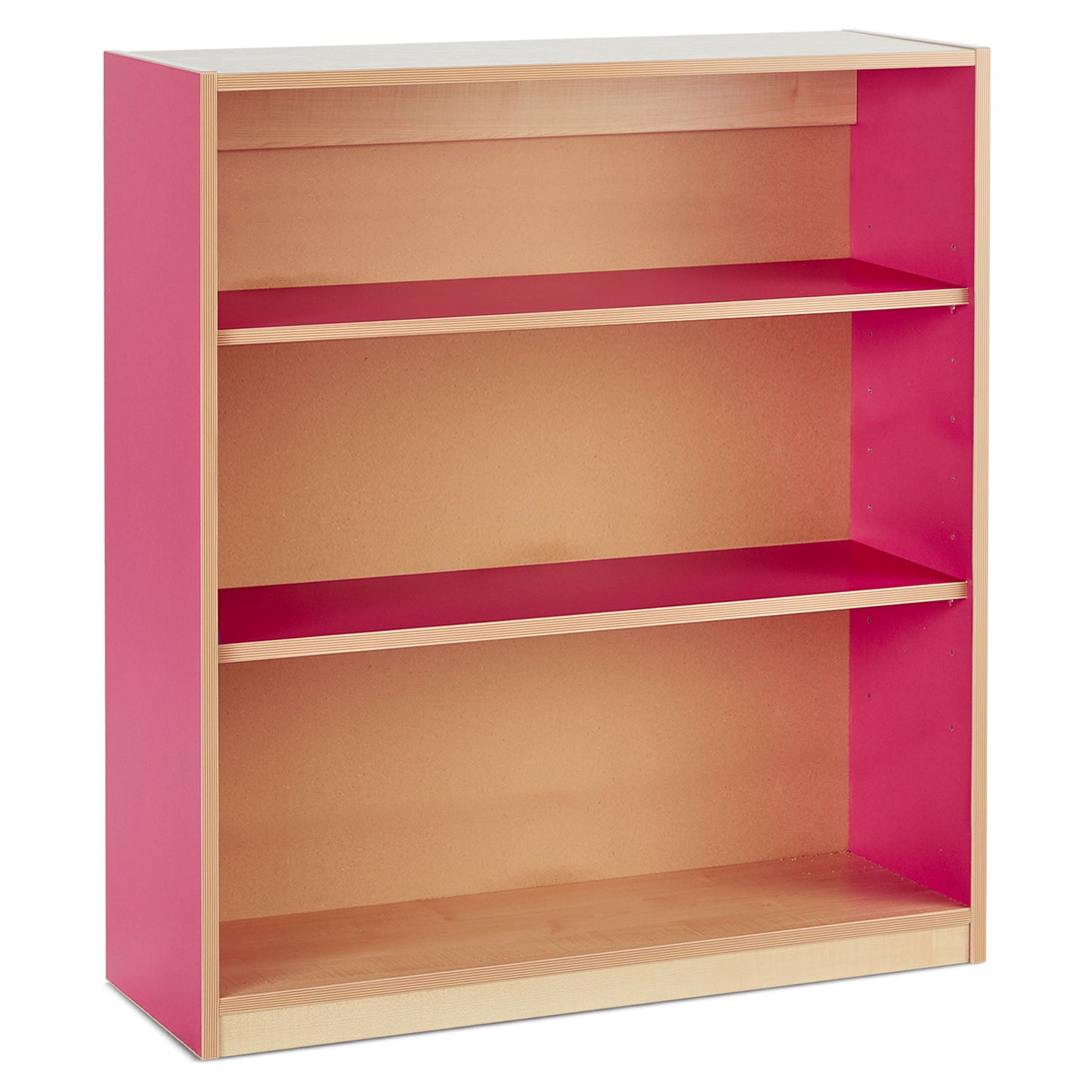 Monarch Open Bookcase with 2 Coloured Adjustable Shelves (H1000)