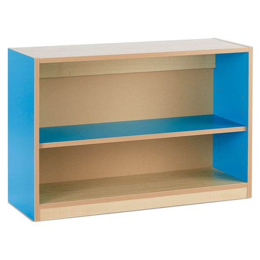 Monarch Open Bookcase with 2 Coloured Adjustable Shelves (H600)