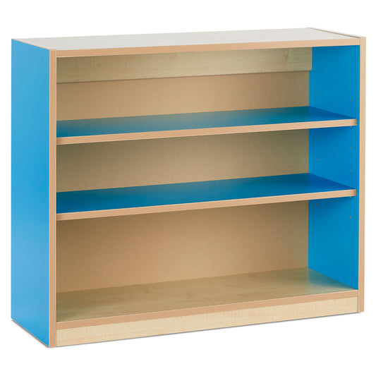 Monarch Open Bookcase with 2 Coloured Adjustable Shelves (H750)