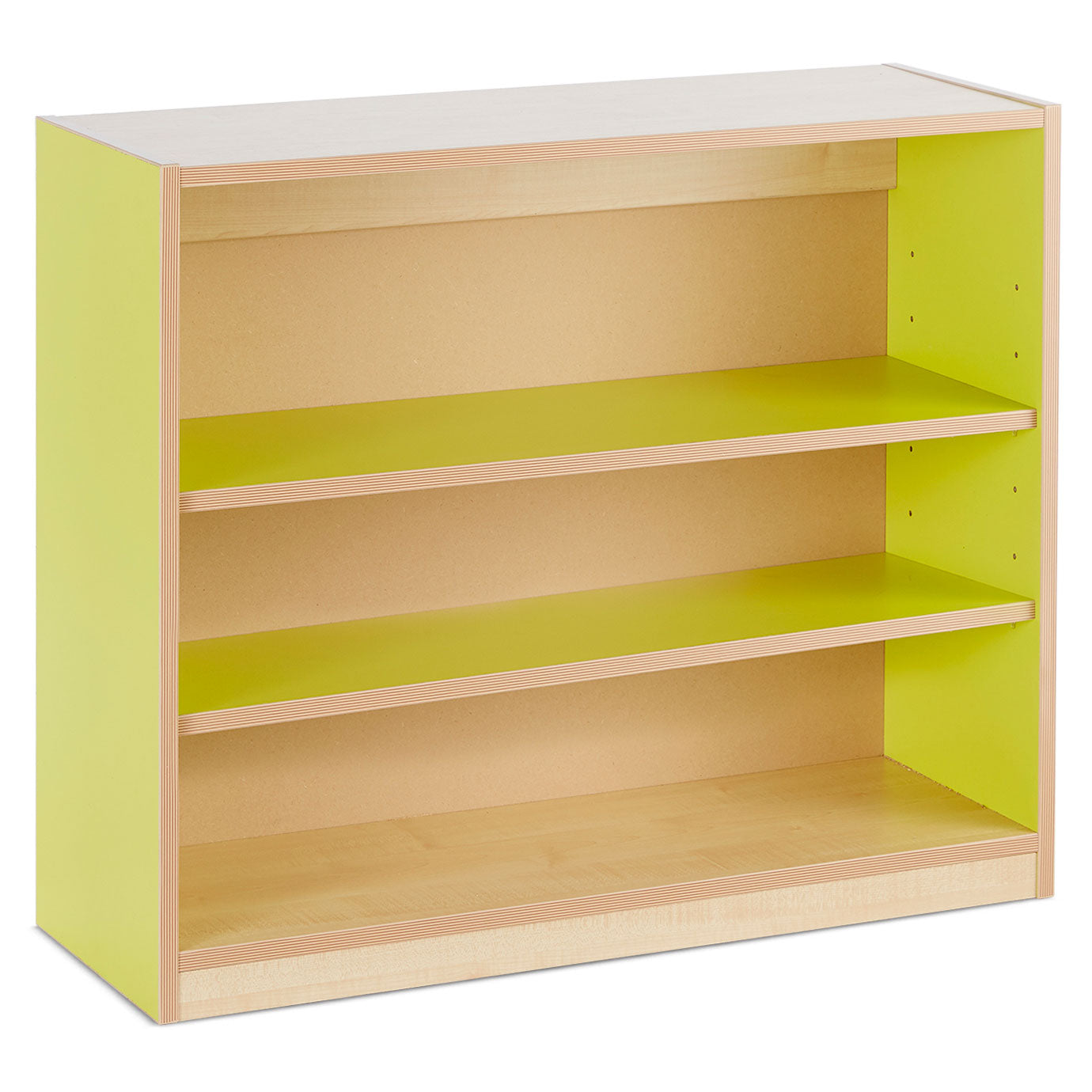 Monarch Open Bookcase with 2 Coloured Adjustable Shelves (H750)