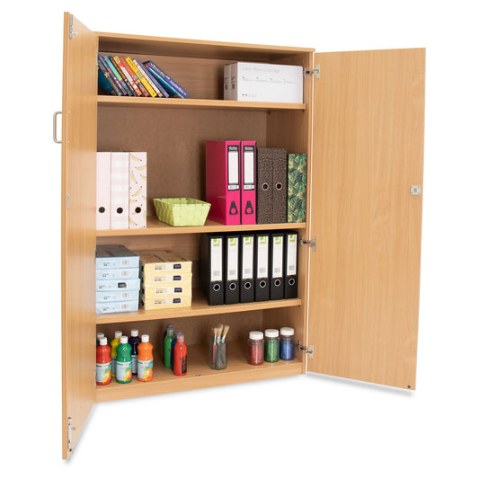 Monarch Lockable Static Cupboard with 1 Fixed and 2 Adjustable Shelves (H1500mm)