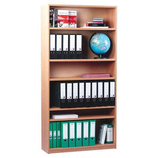 Monarch Open Bookcase with 1 Fixed & 4 Adjustable Shelves (H1800mm)