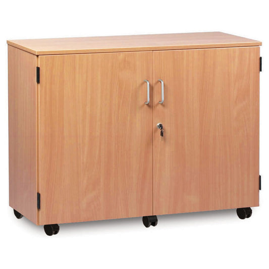 Monarch Lockable Mobile Cupboard with 2 Adjustable Shelves (H750mm)