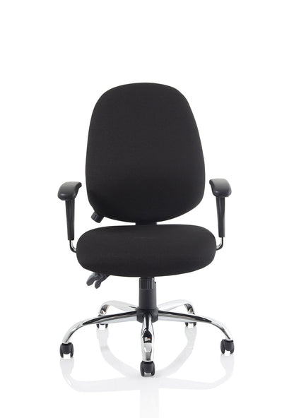 Lisbon Medium Back Task Operator Office Chair with Height Adjustable Arms