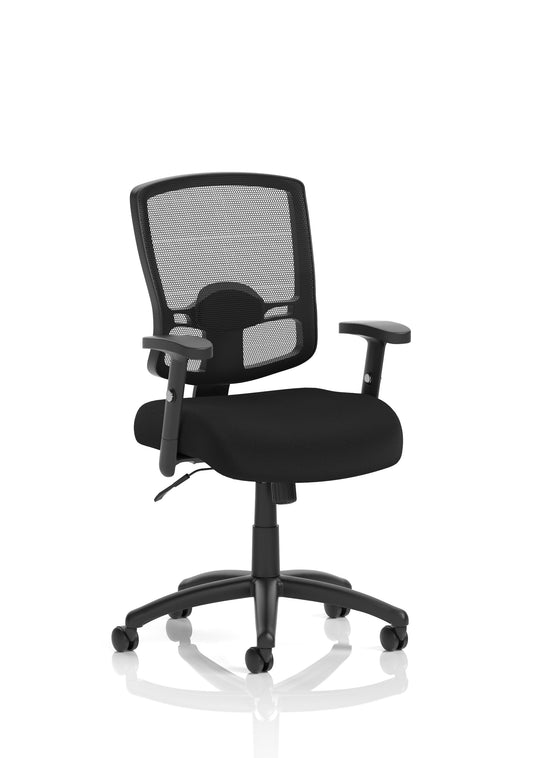 Portland Medium Mesh Back Task Operator Office Chair with Arms