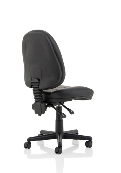 Jackson Medium Back Black Leather Task Operator Office Chair