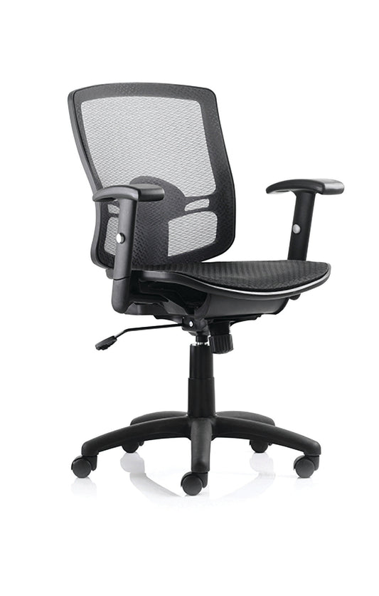 Portland All Mesh Task Operator Chair With Height Adjustable Arms