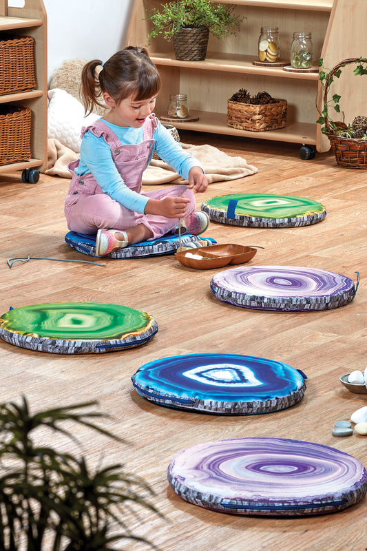 Millhouse Early Years Mineral Slice Seat Pads with Bag (set of 6)