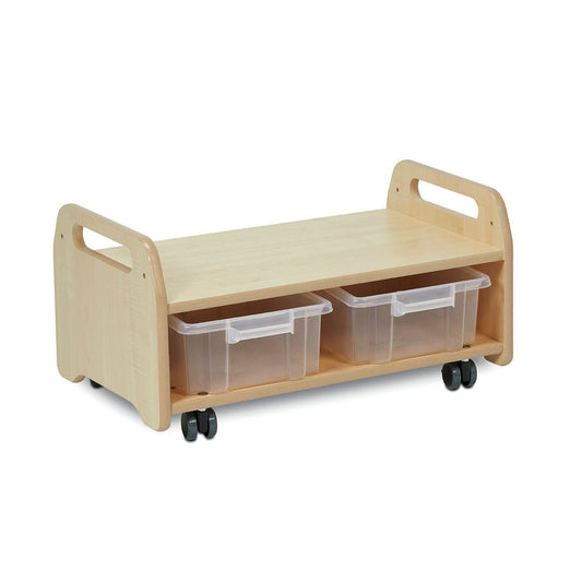 Millhouse Early Years Low Easel Stand/Storage Trolley 2 Station