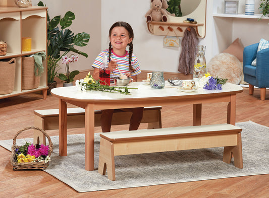 Millhouse Early Years Home from Home Role Play Table & Benches