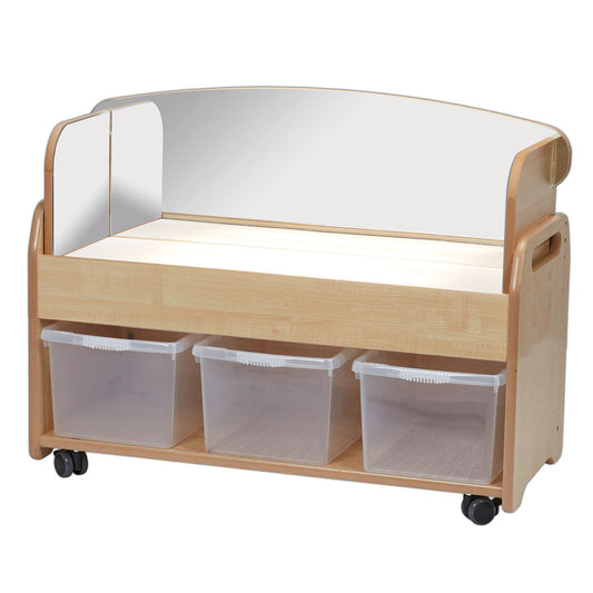 Millhouse Early Years Low Light Box Trolley Plus Mirror Surround