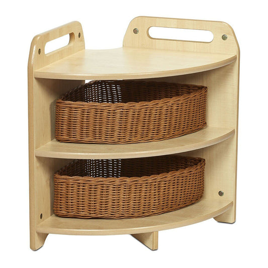 Millhouse Early Years Tall 90 degree Corner Unit with 2 Baskets