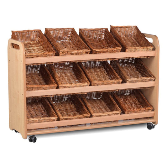 Millhouse Early Years Tilt Tote Storage with 12 Baskets
