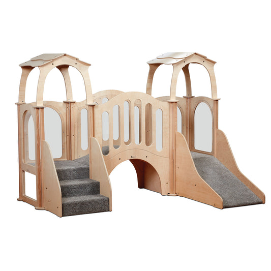 Millhouse Early Years Discovery Bridge Kinder Gym (with roof)