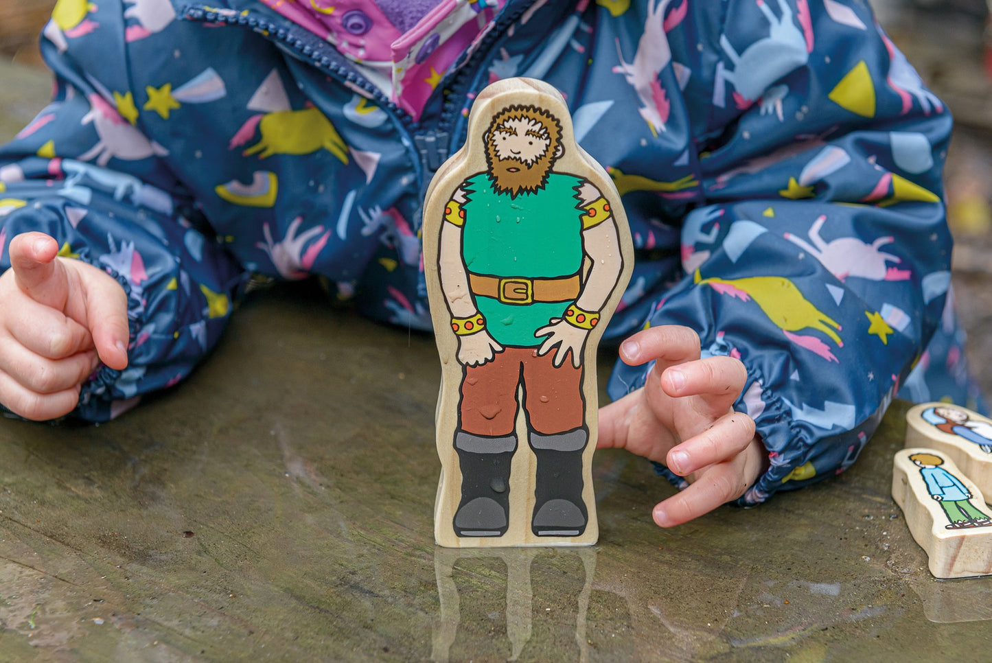 Jack and the Beanstalk Wooden Characters