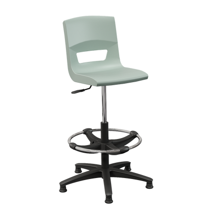 Postura+ Task Stool with Chrome Foot Ring