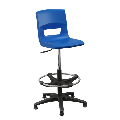 Postura+ Task Stool with Chrome Foot Ring