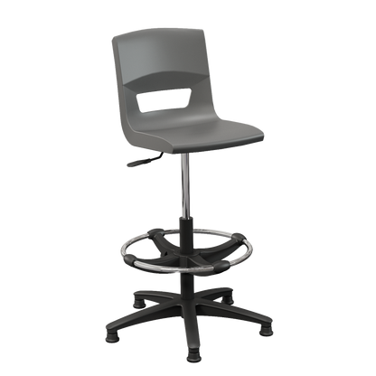 Postura+ Task Stool with Chrome Foot Ring