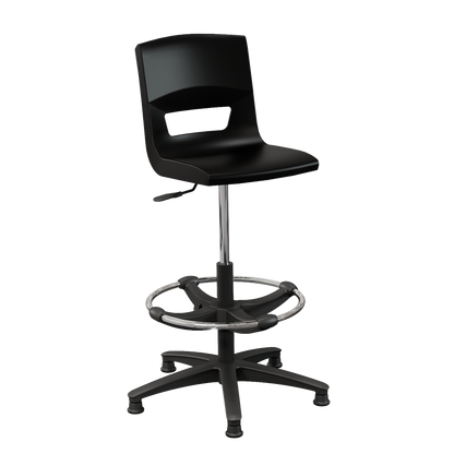 Postura+ Task Stool with Chrome Foot Ring