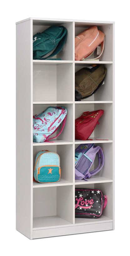 Monarch Bag Storage Unit with 10 Open Compartments