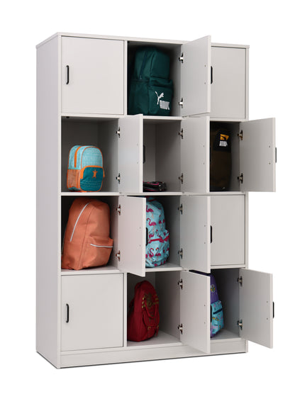 Monarch Bag Storage Unit with 12 Compartments with Doors