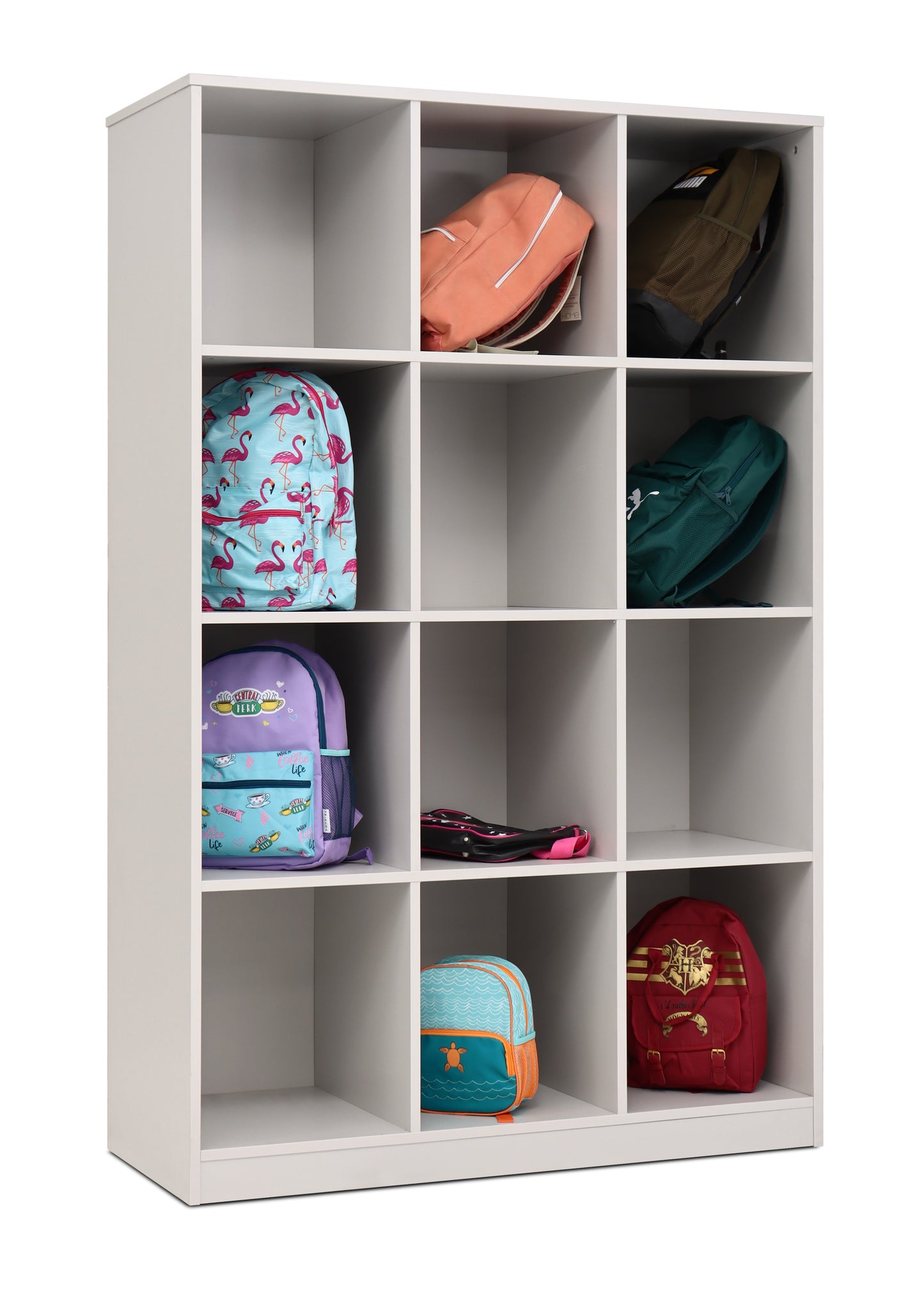 Monarch Bag Storage Unit with 12 Open Compartments