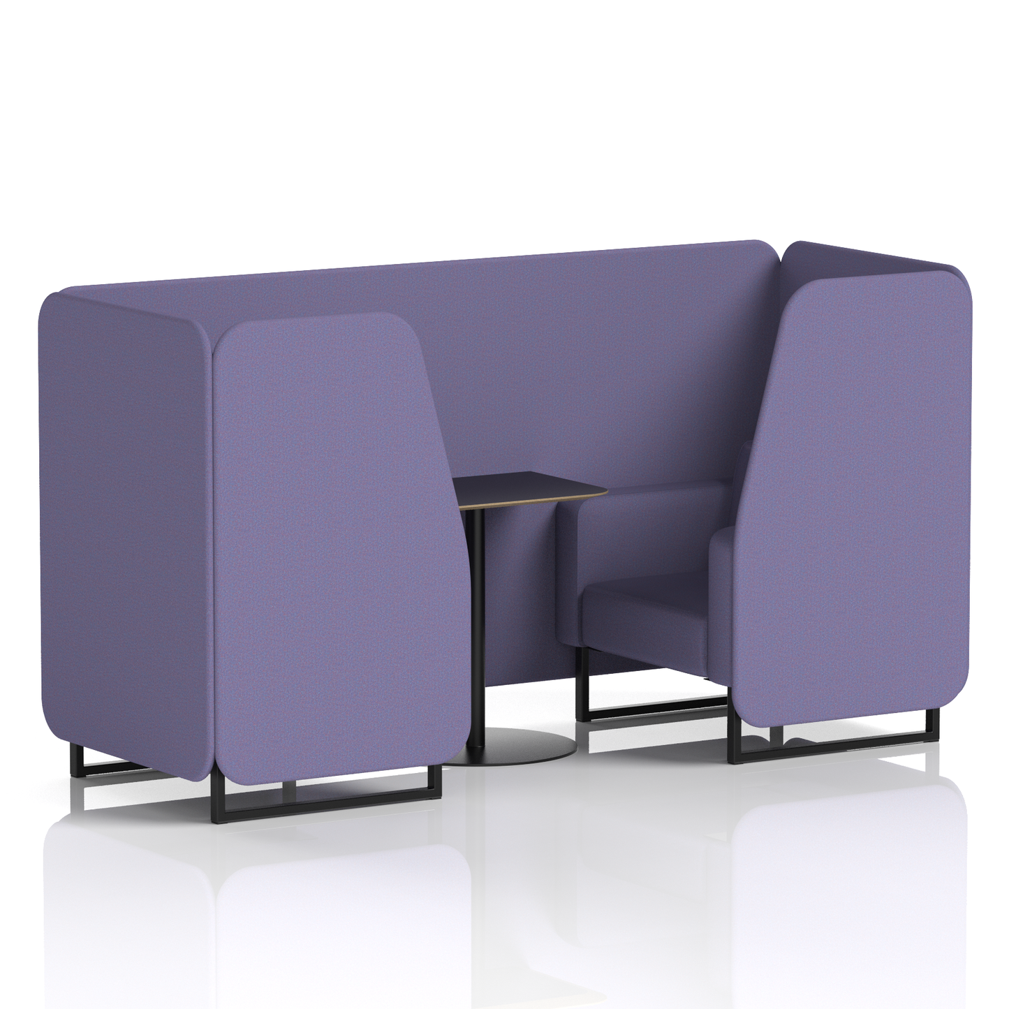 Brixworth Booth With Black Table In Single Tone