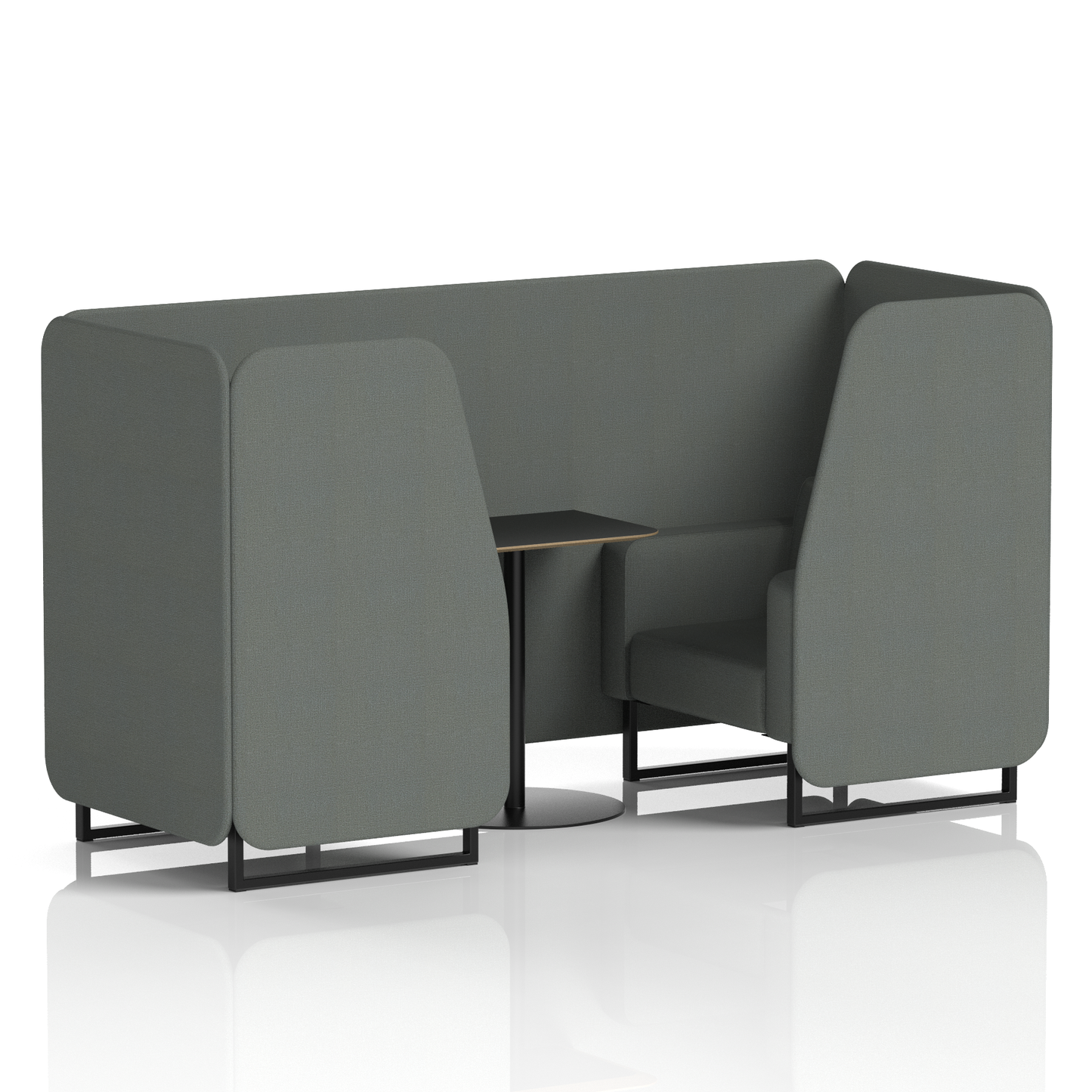 Brixworth Booth With Black Table In Single Tone