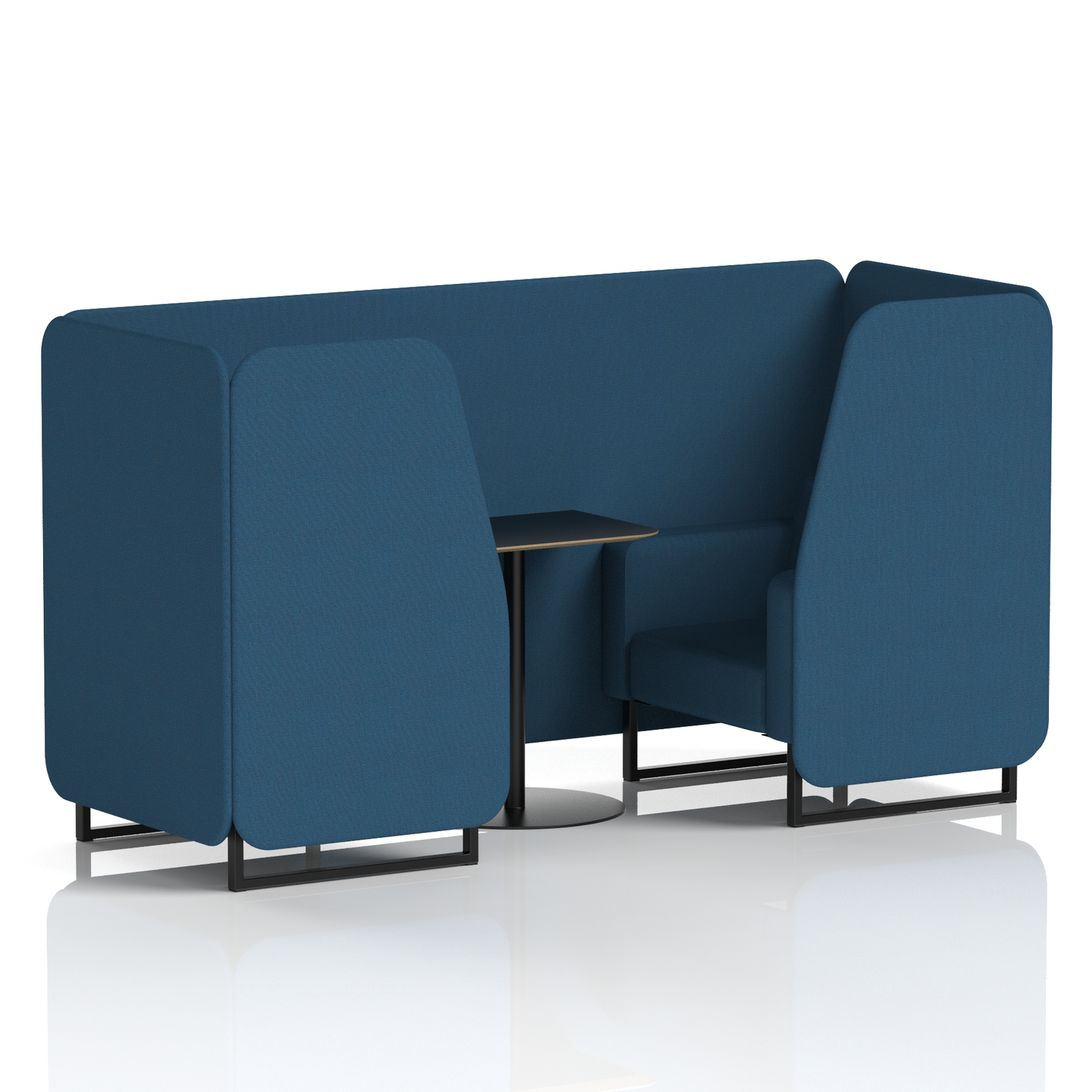Brixworth Booth With Black Table In Single Tone