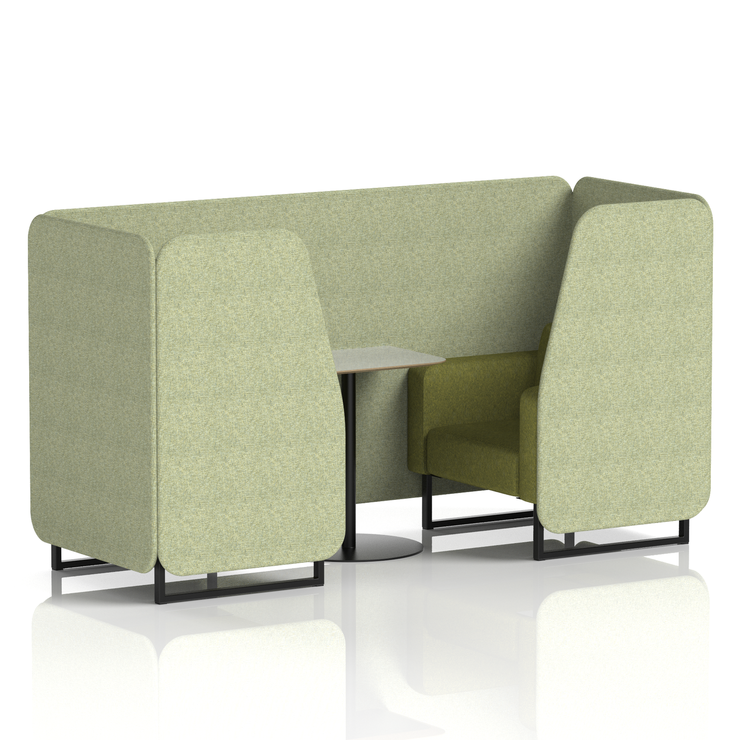 Brixworth Booth With Grey Table In Two Tone