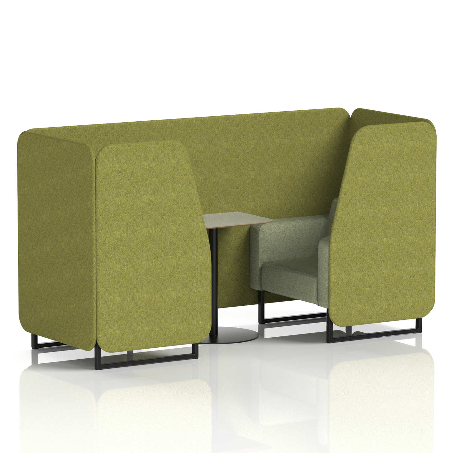 Brixworth Booth With Grey Table In Two Tone