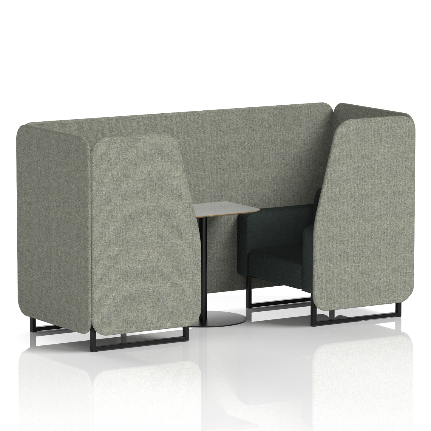 Brixworth Booth With Grey Table In Two Tone