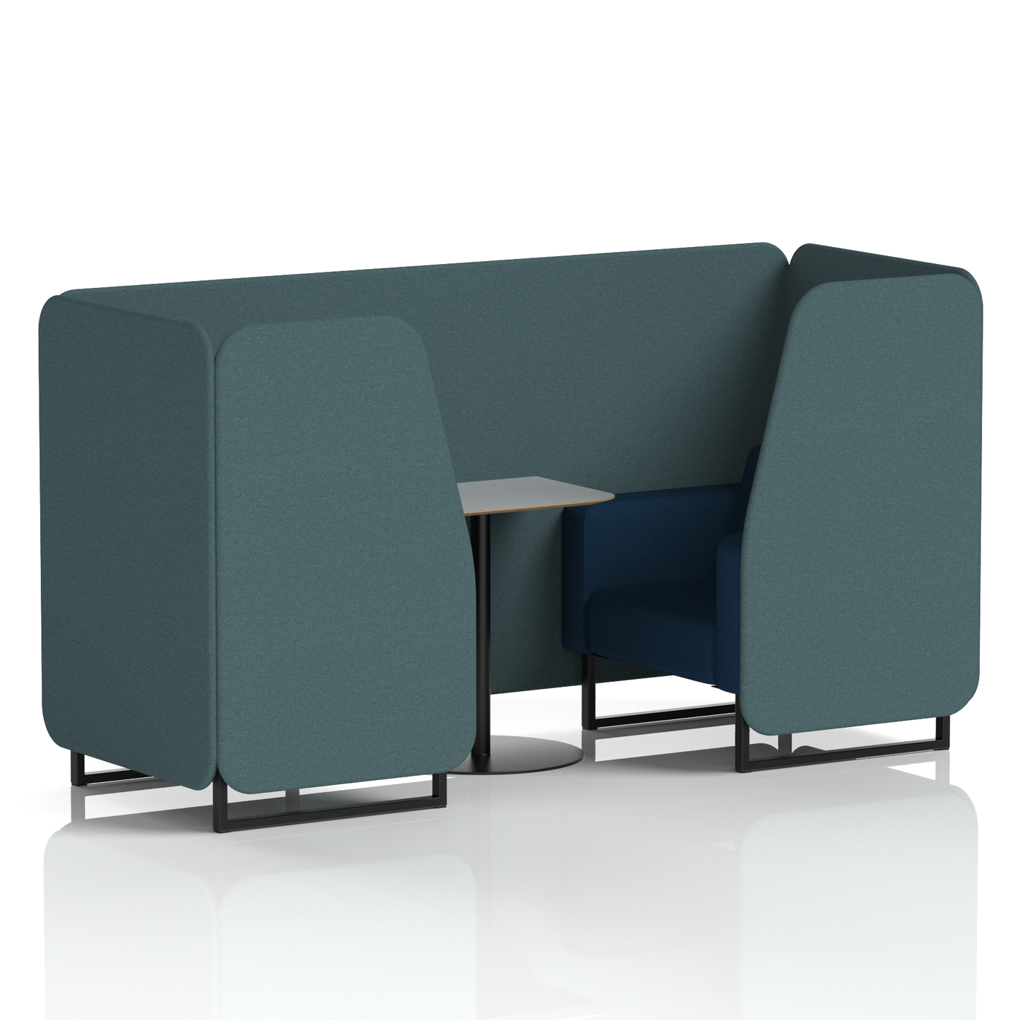 Brixworth Booth With Grey Table In Two Tone