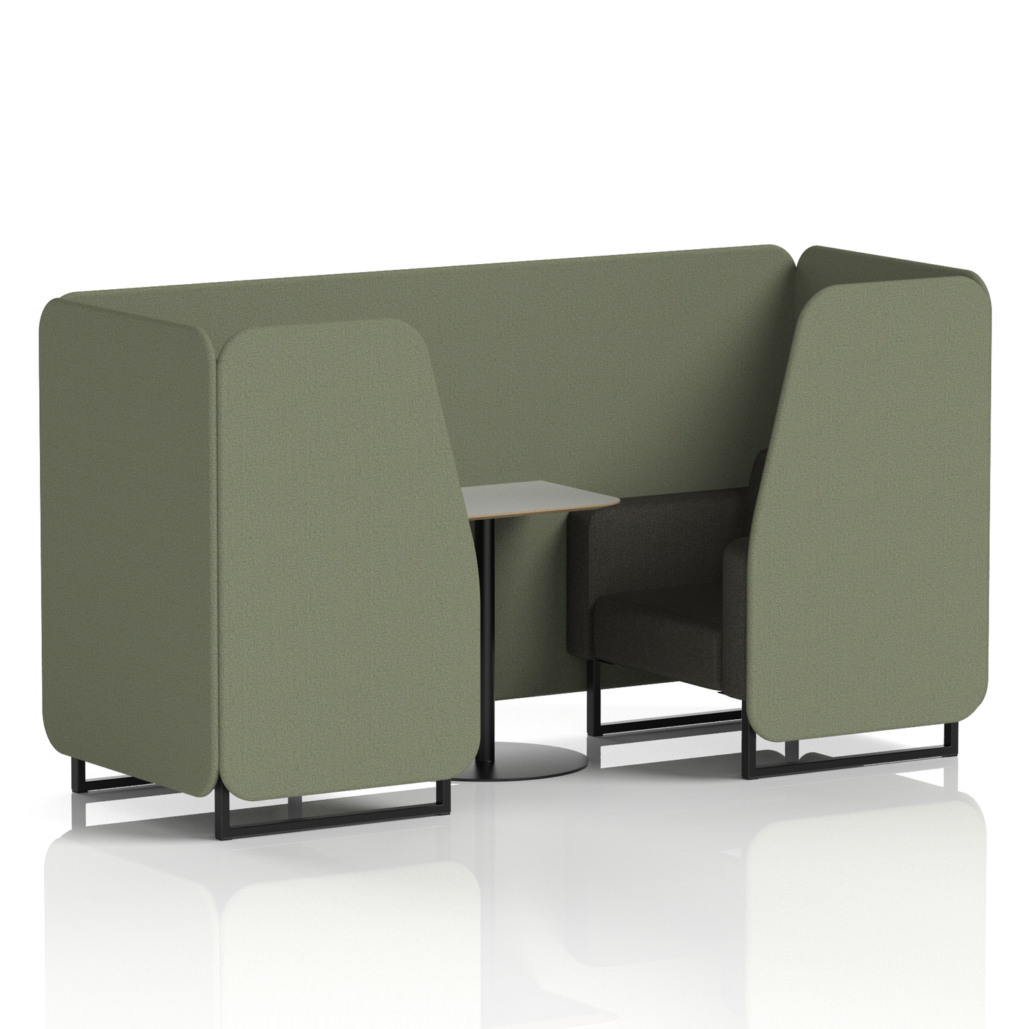 Brixworth Booth With Grey Table In Two Tone