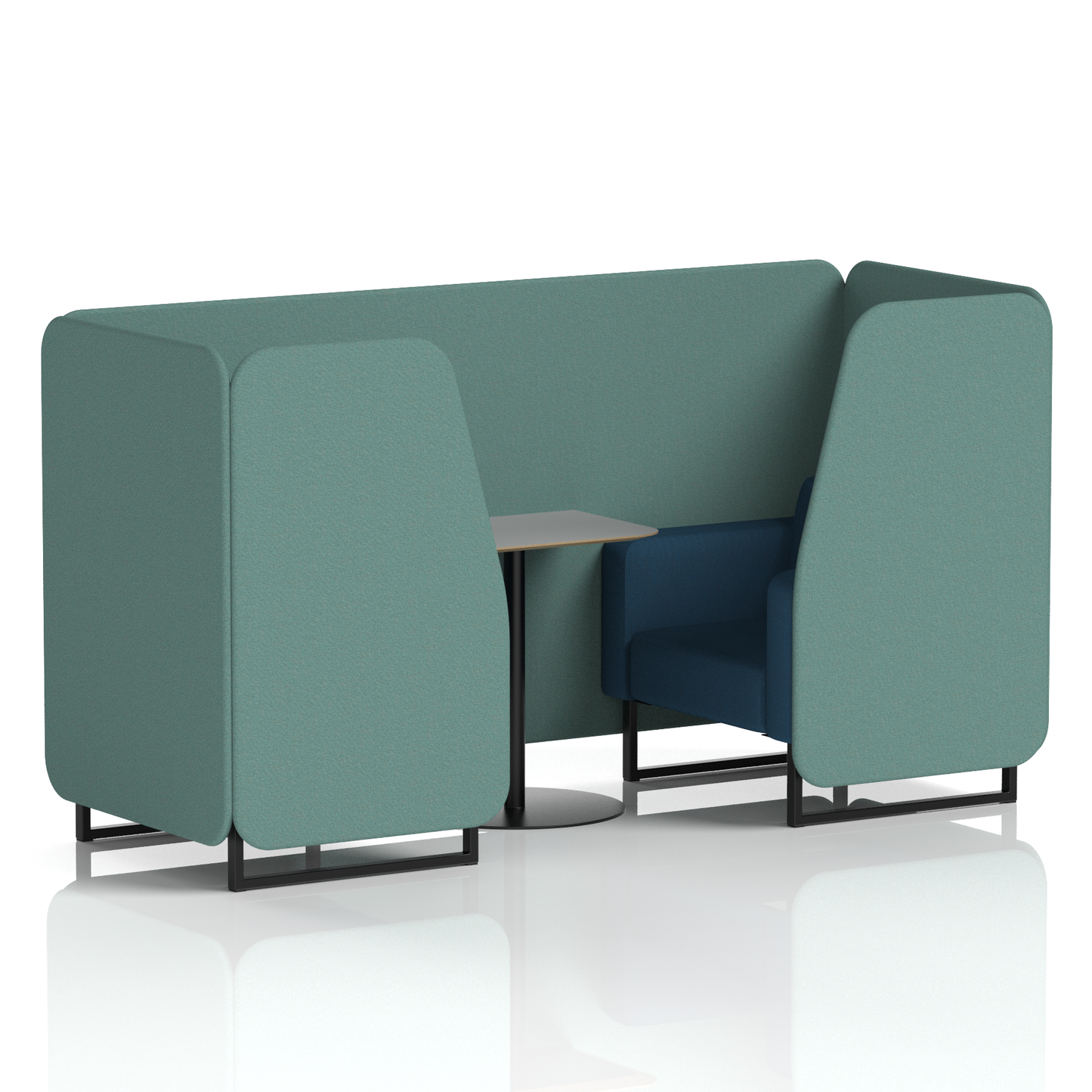 Brixworth Booth With Grey Table In Two Tone