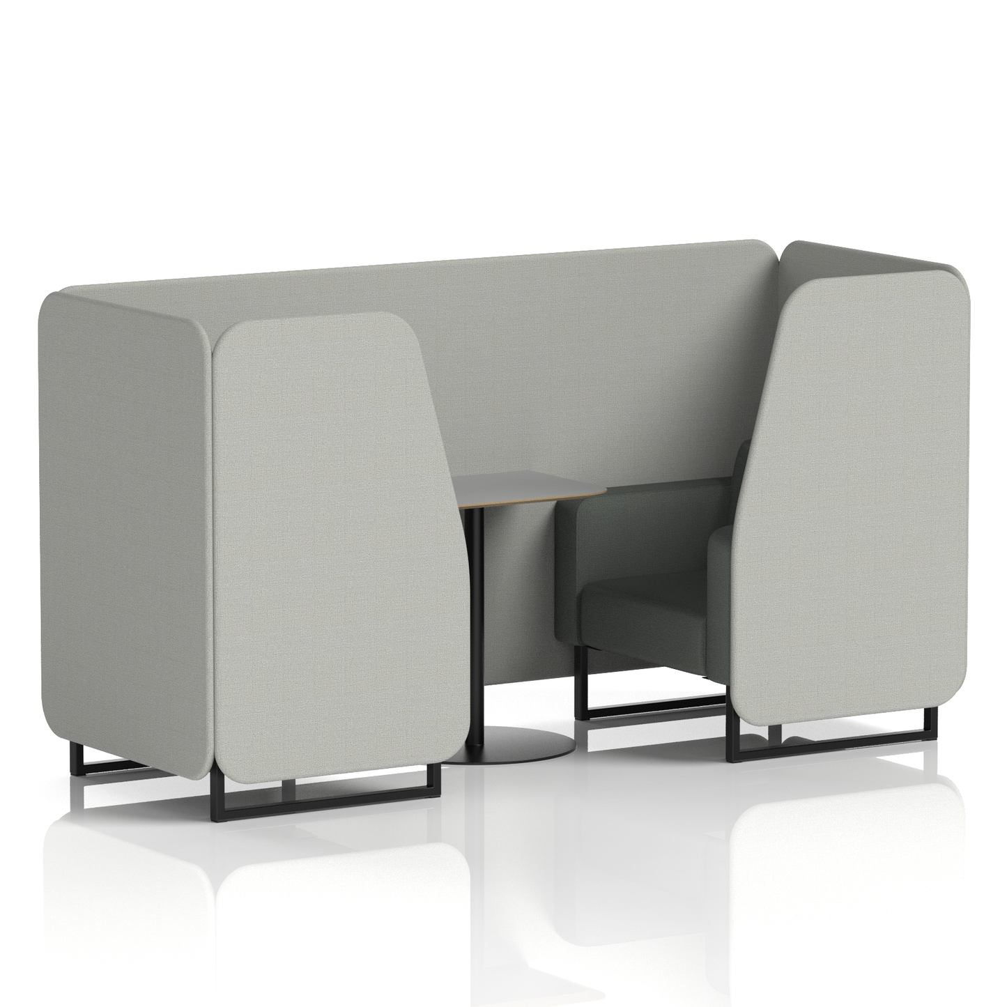 Brixworth Booth With Grey Table In Two Tone