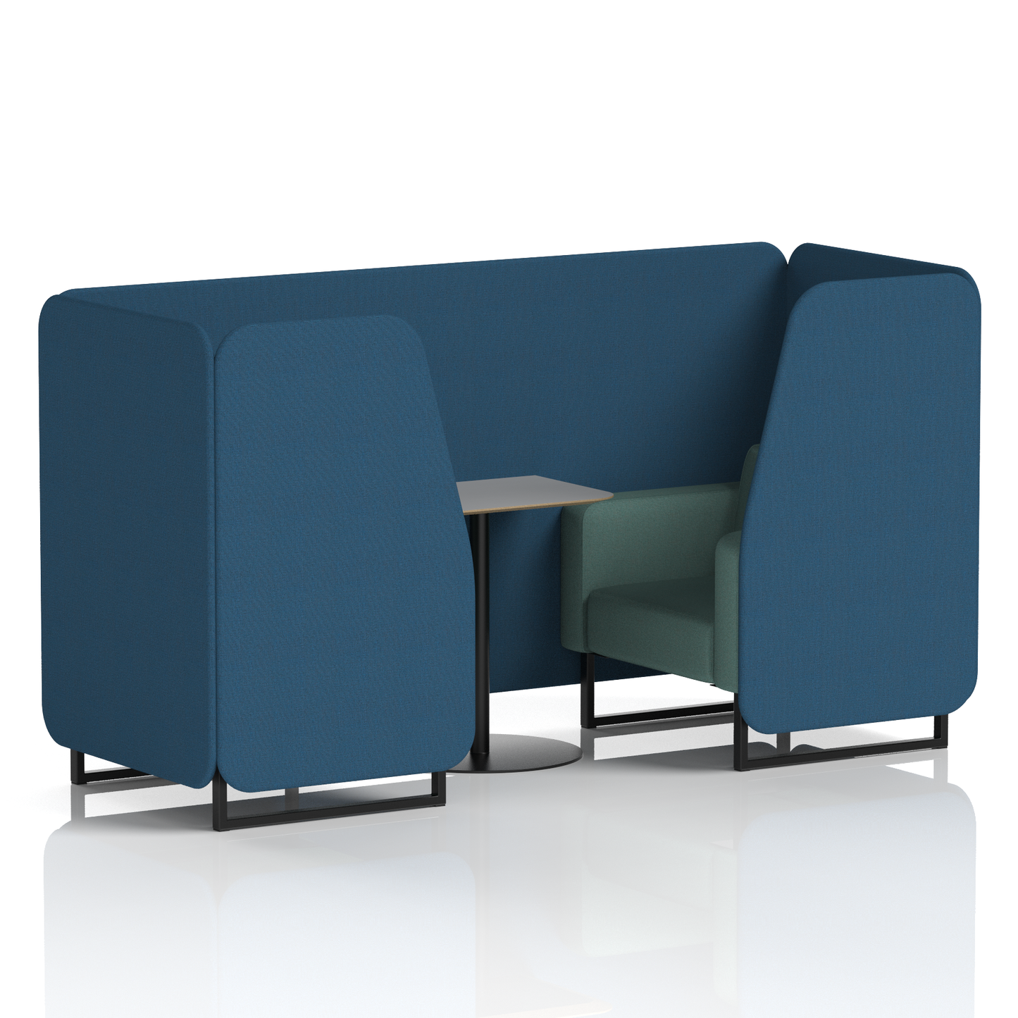 Brixworth Booth With Grey Table In Two Tone